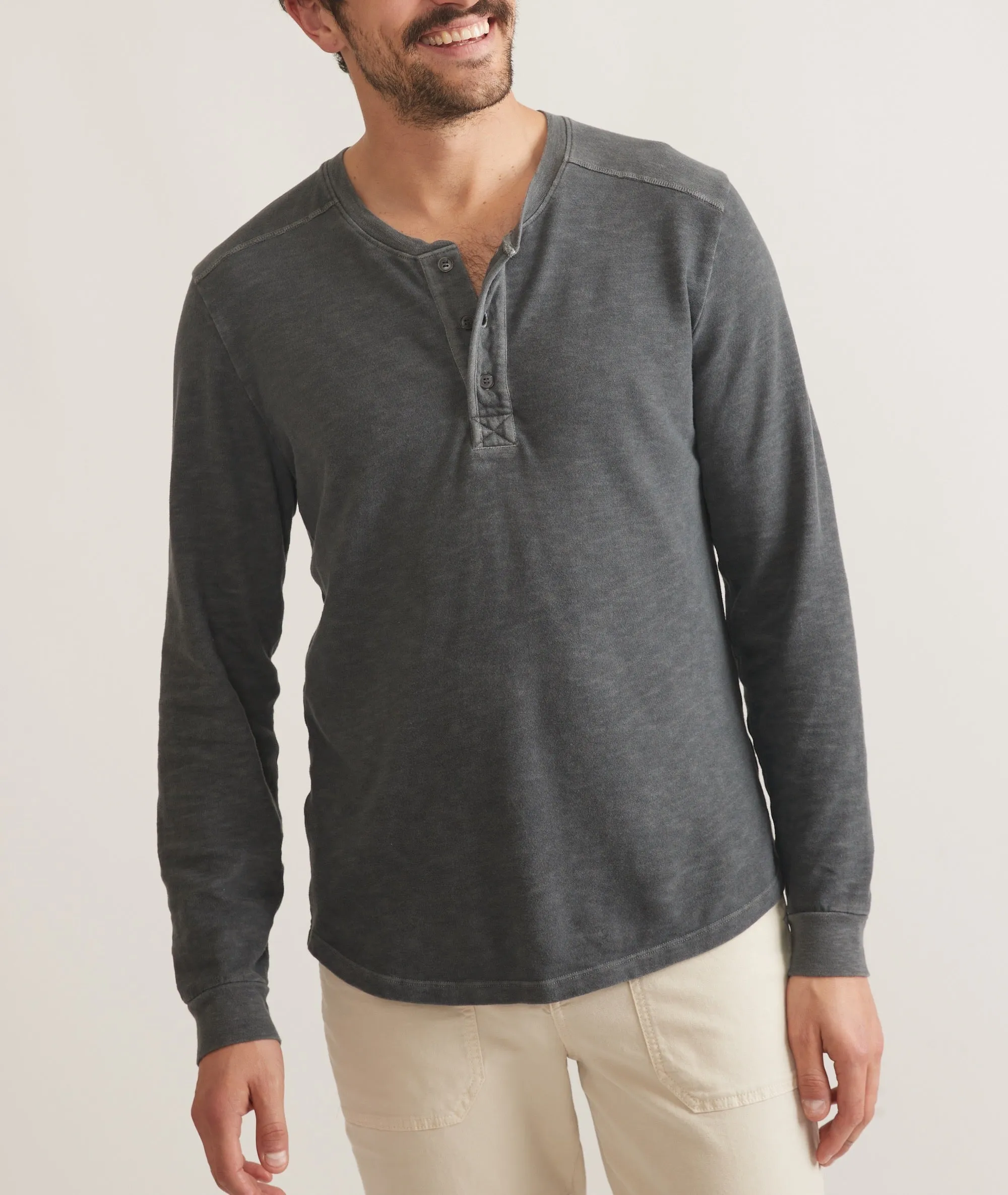 Vintage Heavy Slub Long Sleeve Henley sold by Marine Layer product image thumbnail 2