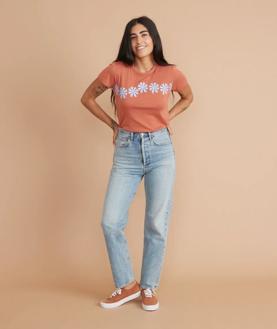 Sun Classic Crew Tee in Rosewood sold by Marine Layer product image thumbnail 3