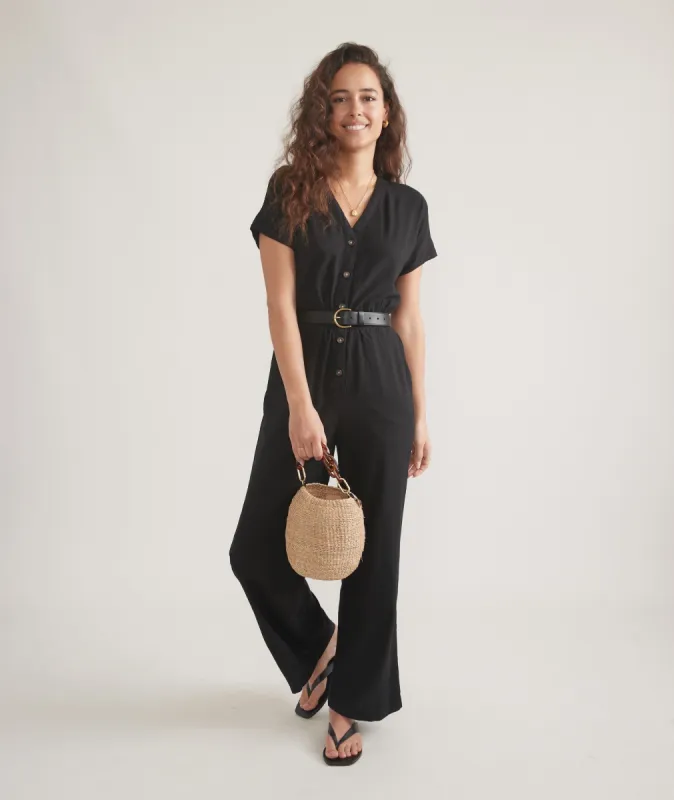 Lia Wide Leg Jumpsuit sold by Marine Layer
