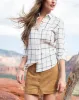The Rhea Windowpane Buttondown sold by Marine Layer