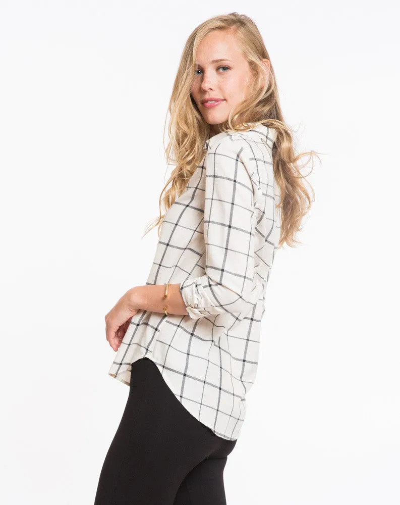 The Rhea Windowpane Buttondown sold by Marine Layer product image thumbnail 4