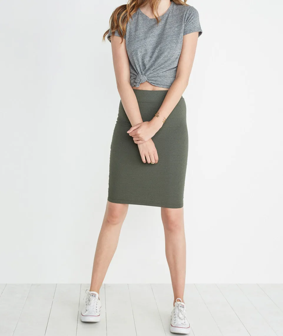 Jasmine Pencil Skirt sold by Marine Layer