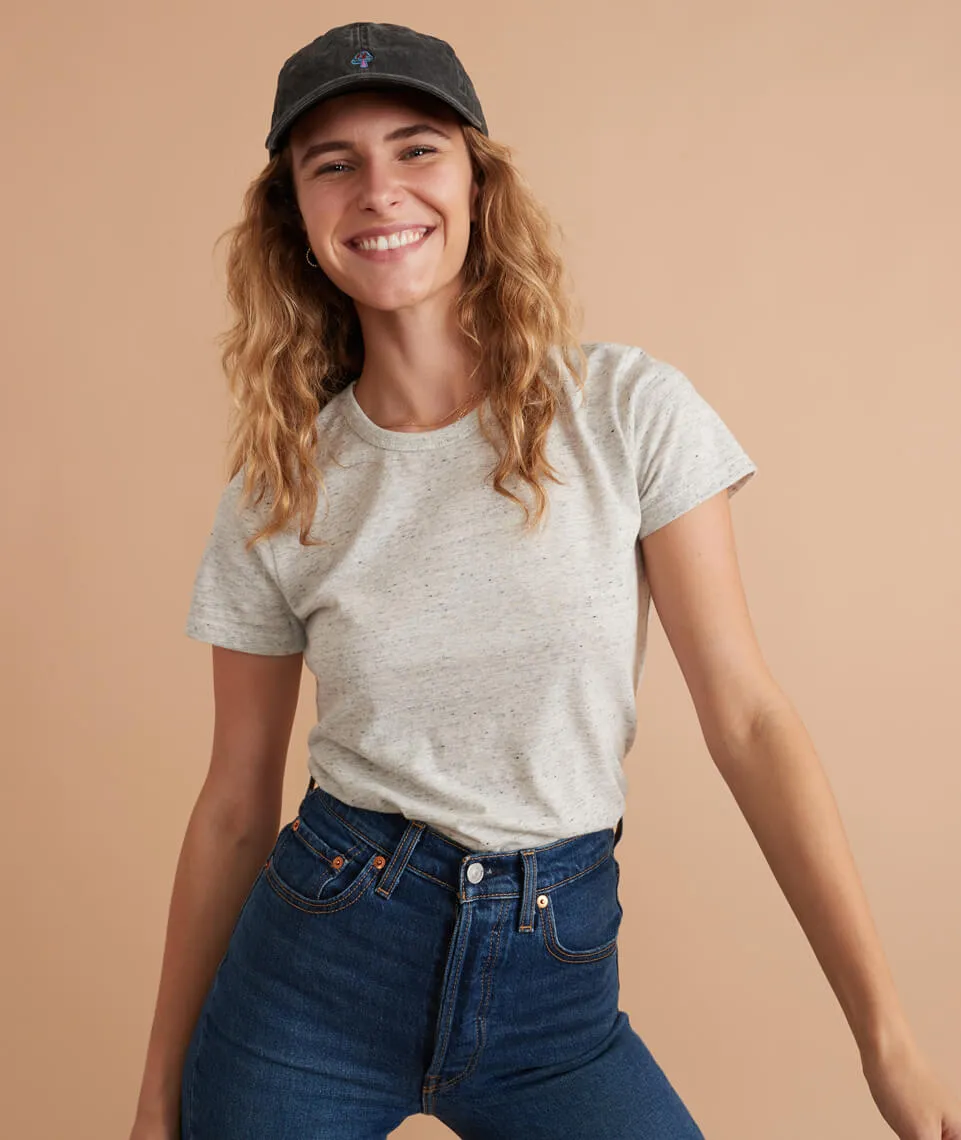 Classic Crew Tee in Ash Neps sold by Marine Layer