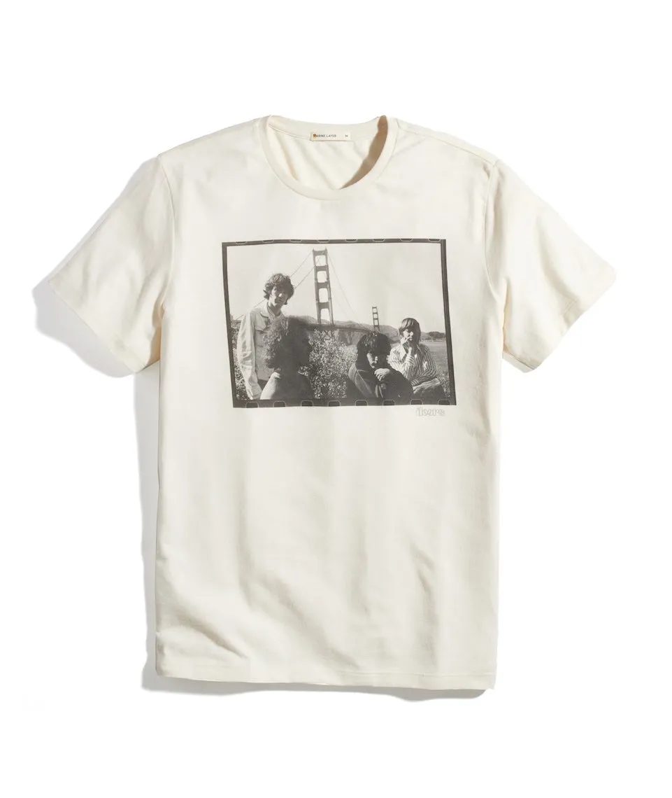 The Doors Photo Tee in Unisex Natural sold by Marine Layer