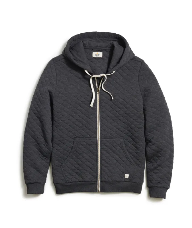 Corbet Quilted Full Zip Hoodie sold by Marine Layer