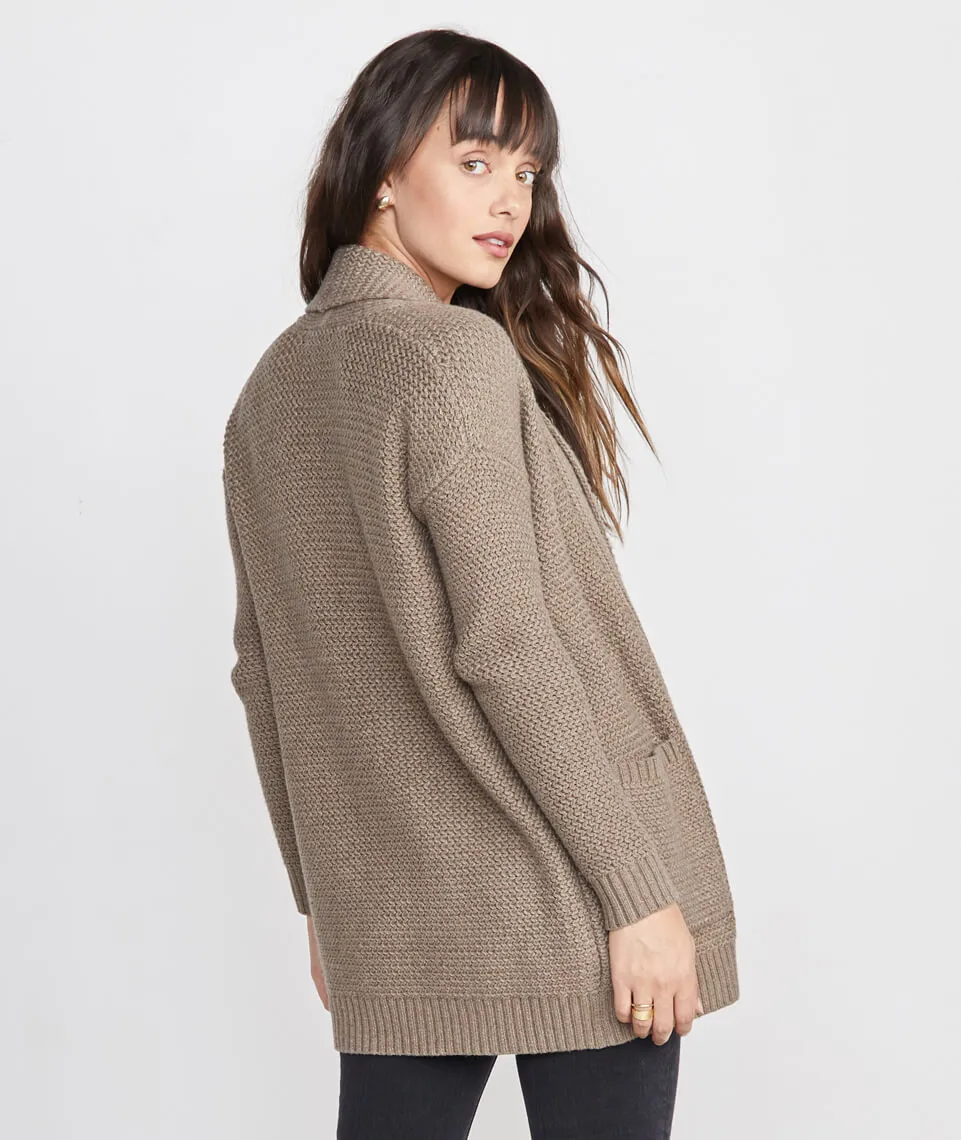 Brooklyn Cardigan in Portobello sold by Marine Layer product image thumbnail 3