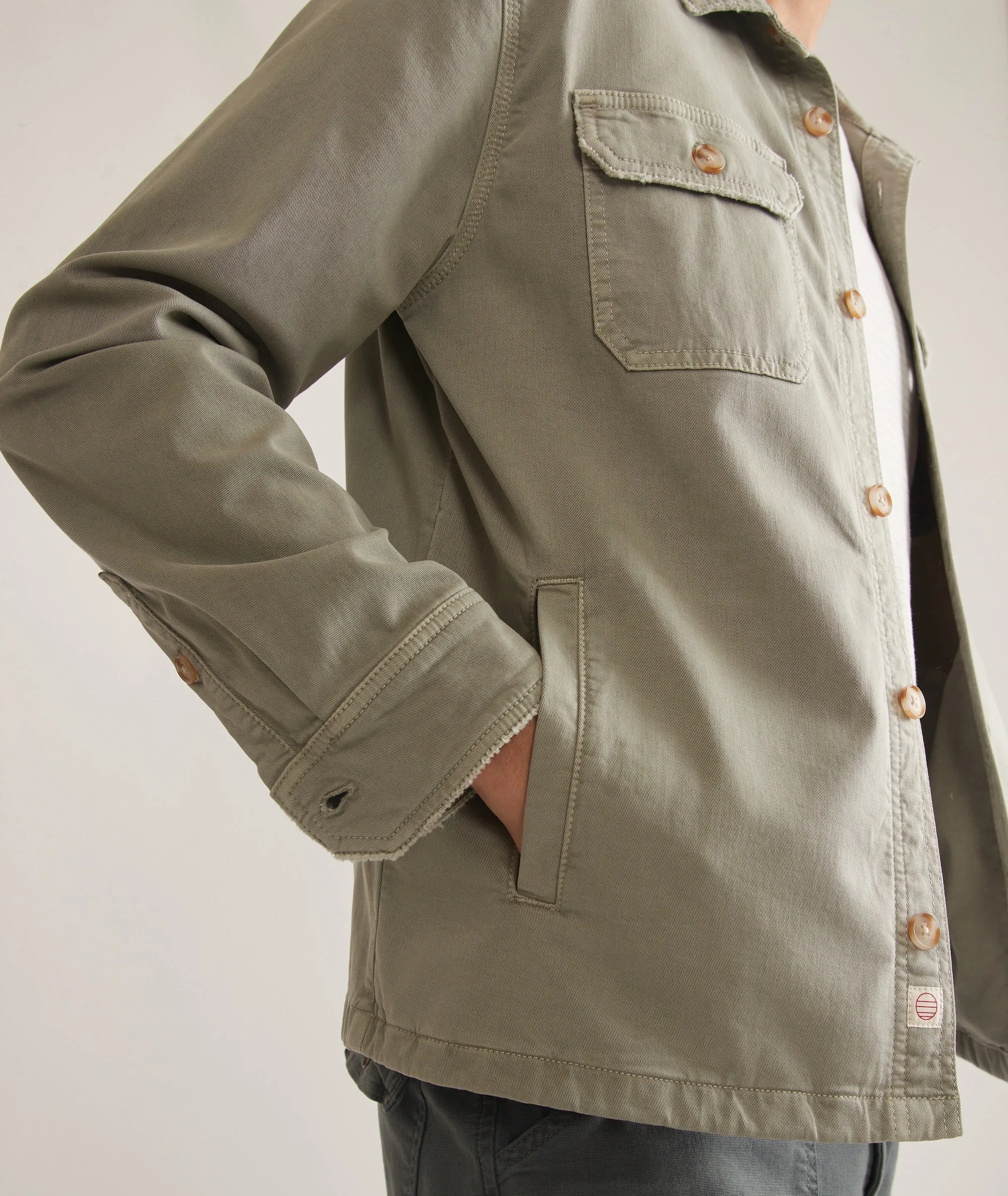 Garment Dye Twill Overshirt sold by Marine Layer product image thumbnail 3