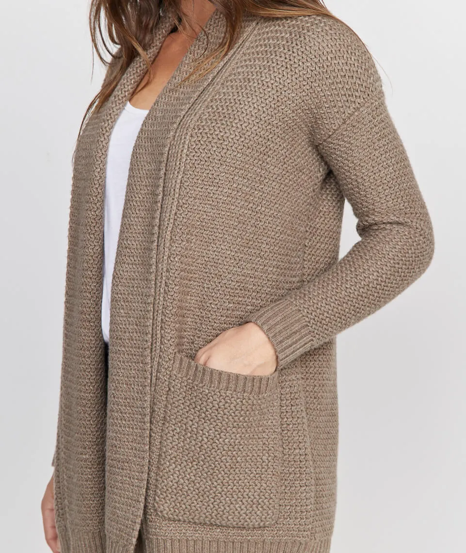 Brooklyn Cardigan in Portobello sold by Marine Layer product image thumbnail 2