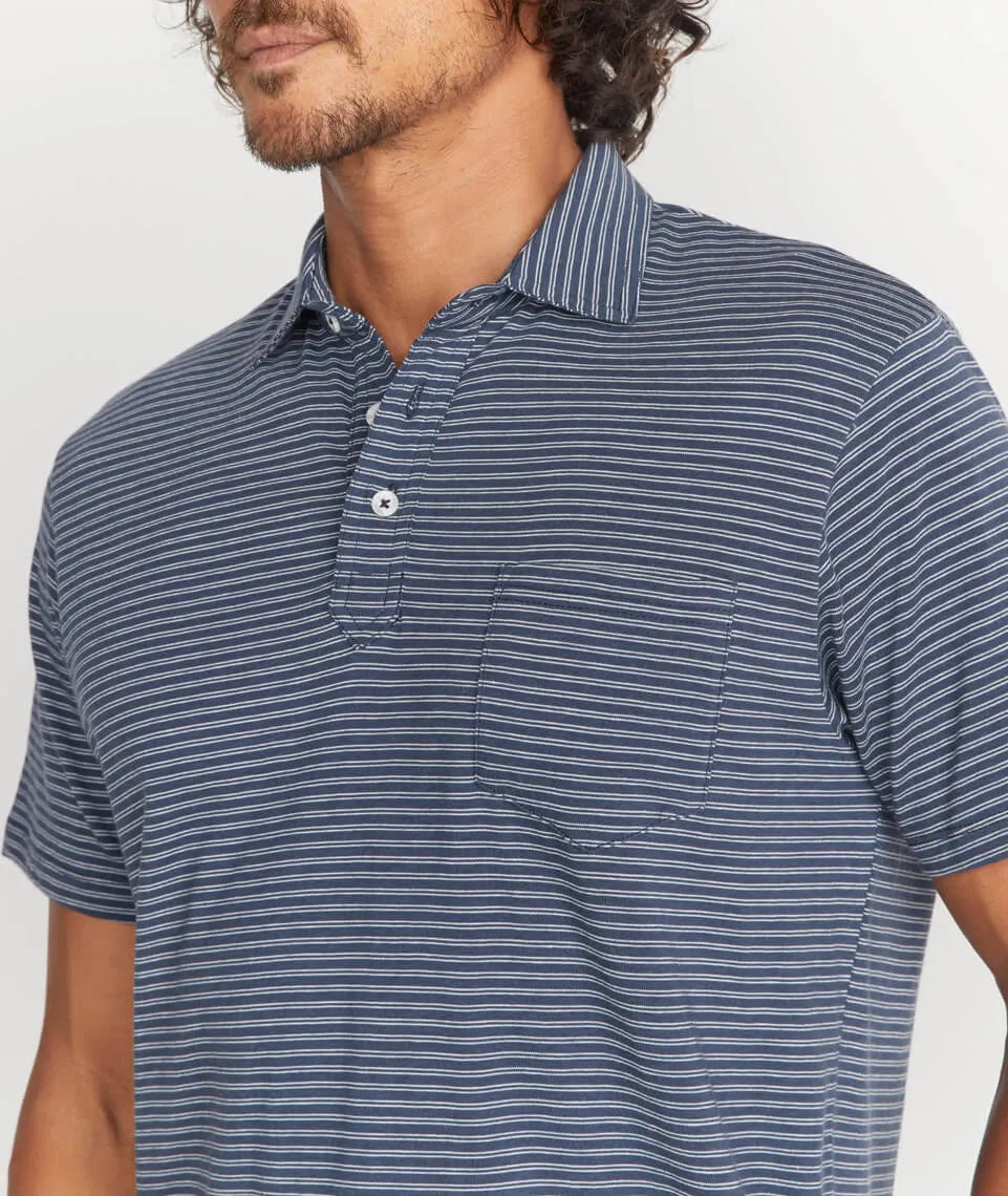 Marco Polo in Navy Stripe sold by Marine Layer product image thumbnail 4