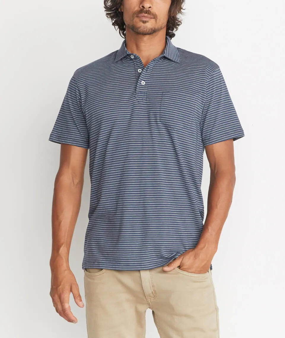 Marco Polo in Navy Stripe sold by Marine Layer product image thumbnail 2