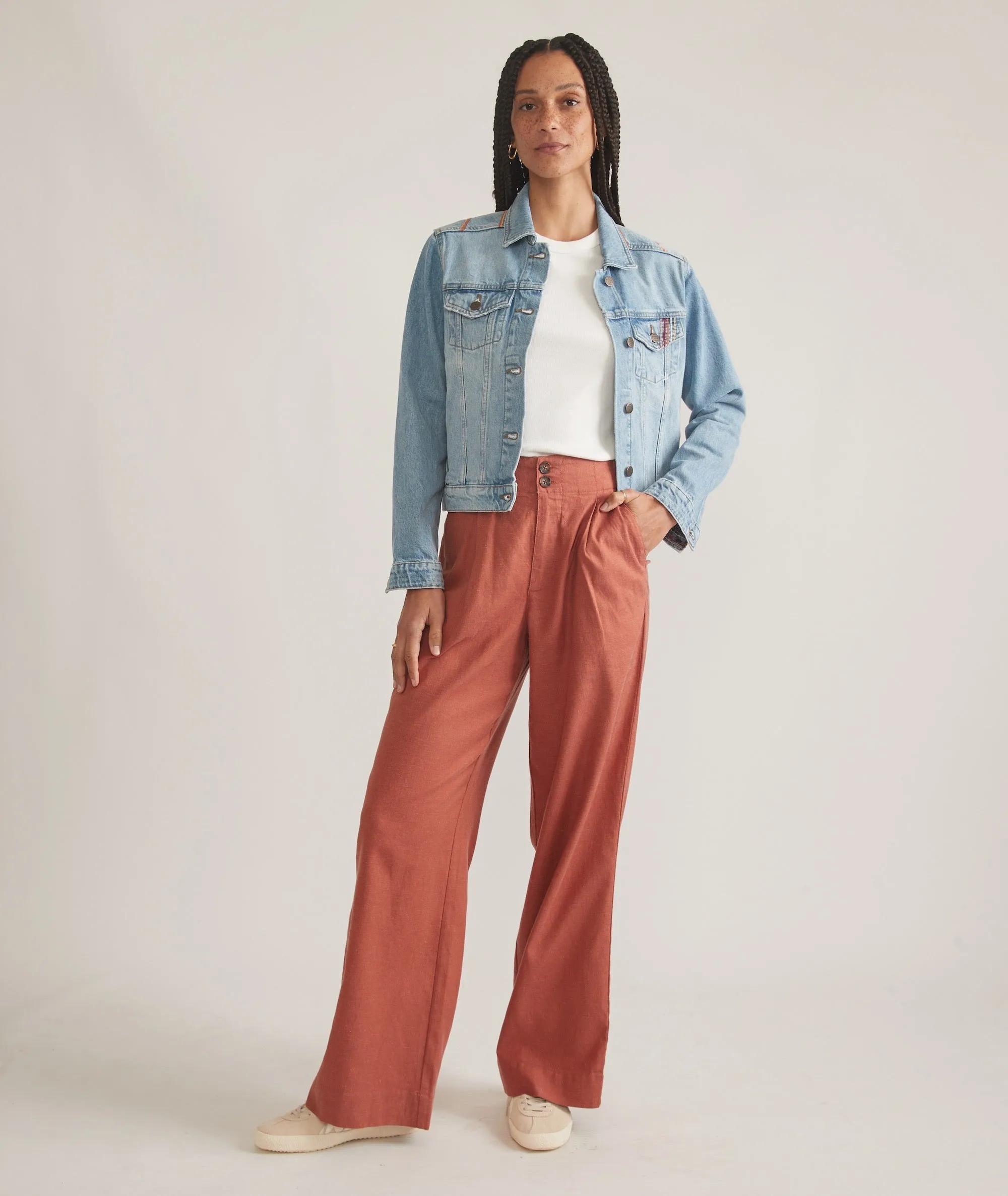 Embroidered Denim Jacket sold by Marine Layer product image thumbnail 5