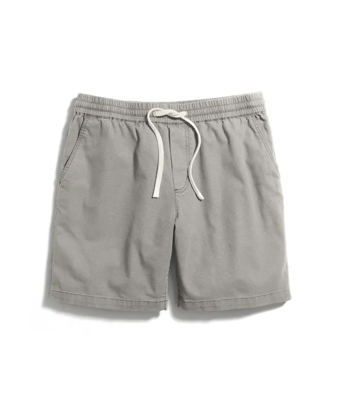 7" Saturday Canvas Short in Light Grey sold by Marine Layer