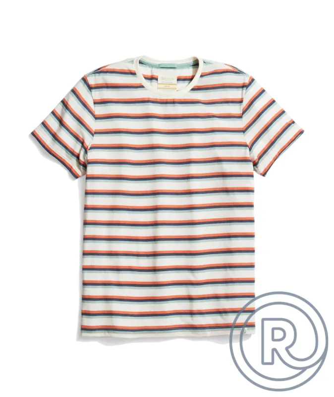 Re-Spun Signature Crew in Multi Stripe made by Marine Layer