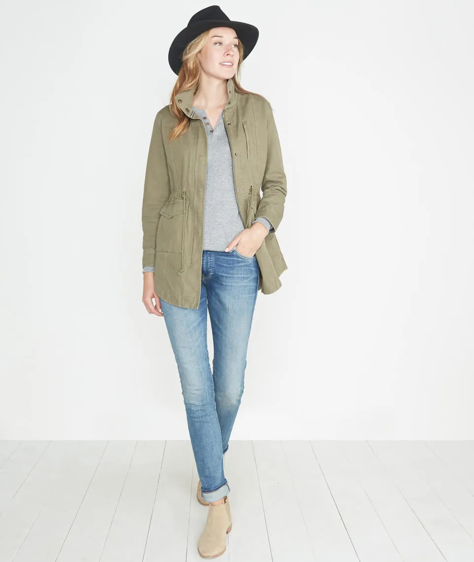 Double Knit Henley - Heather Grey sold by Marine Layer product image thumbnail 5