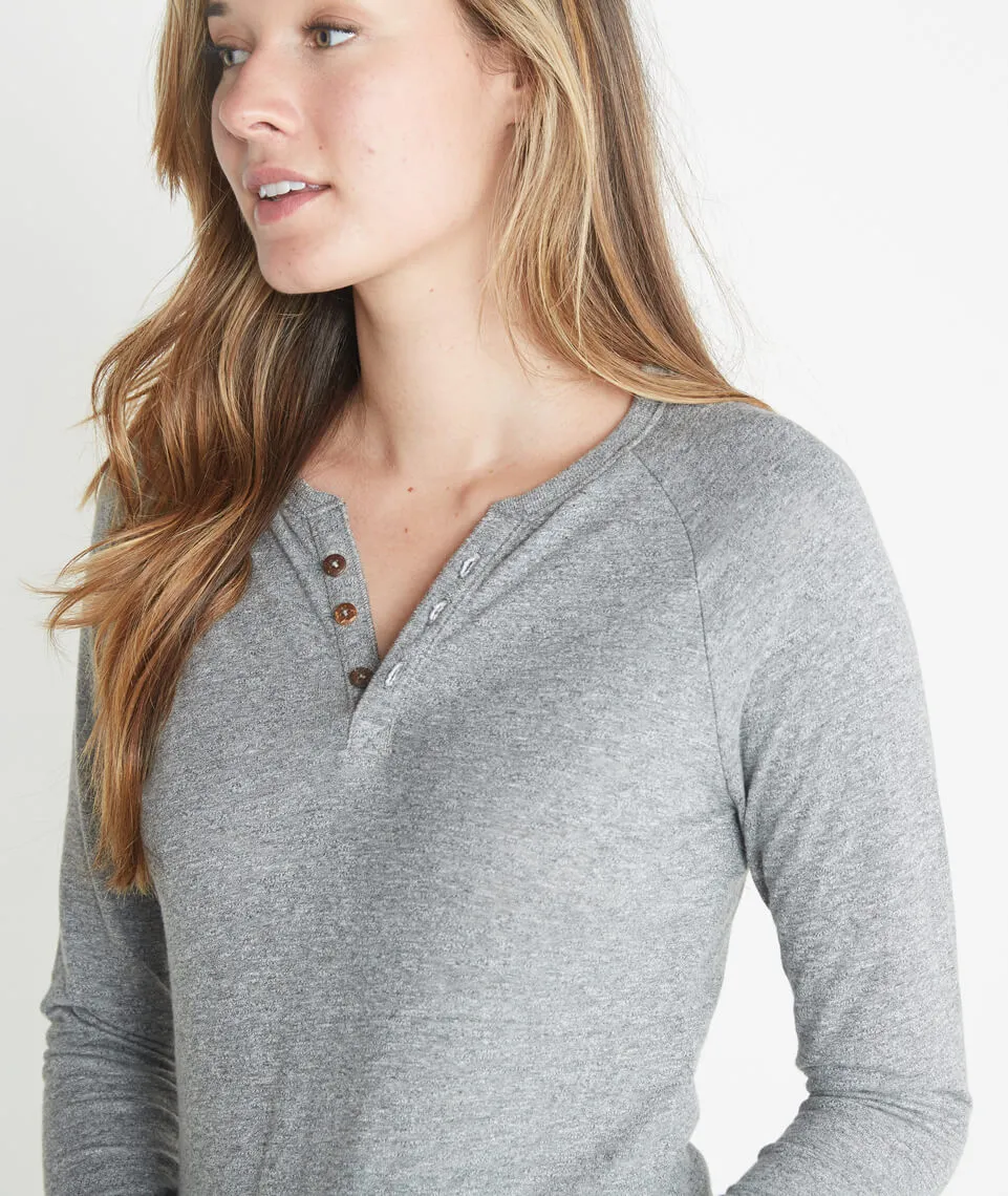 Double Knit Henley - Heather Grey sold by Marine Layer product image thumbnail 2