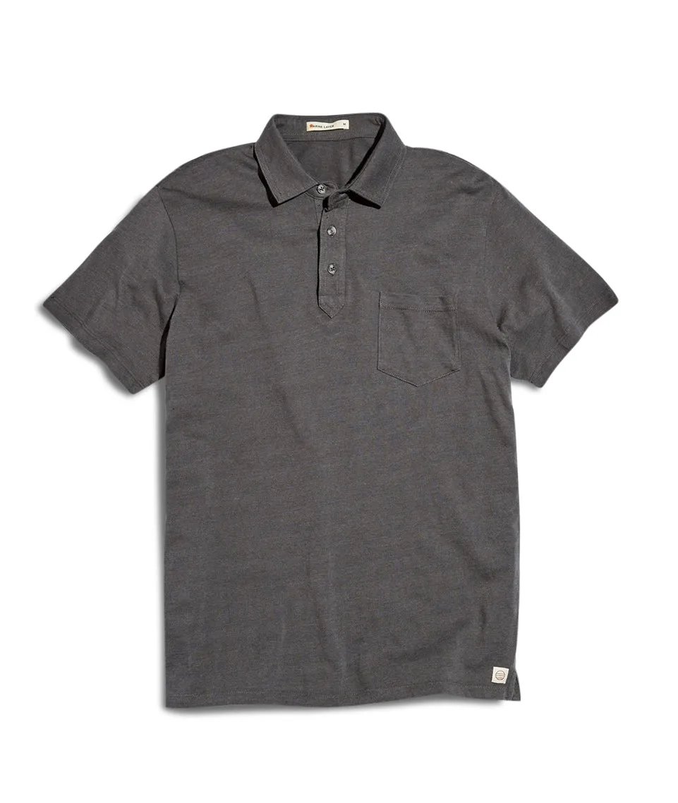 Hermann Polo in Asphalt sold by Marine Layer