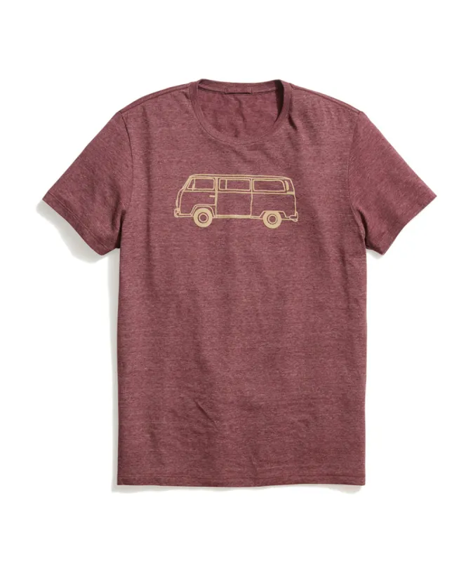 Bus Tee in Tawny Port sold by Marine Layer