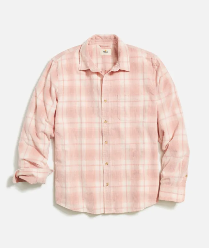 Lightweight Plaid Cord Shirt sold by Marine Layer