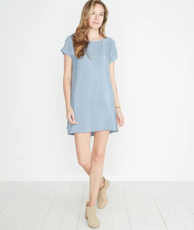 Delta Dress in Faded Sky Blue sold by Marine Layer