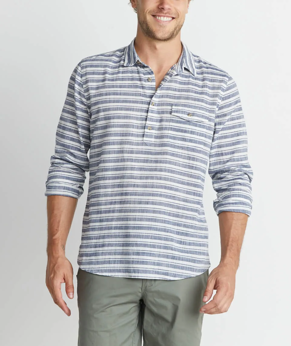 Storey Popover in Blue Stripe sold by Marine Layer product image thumbnail 2