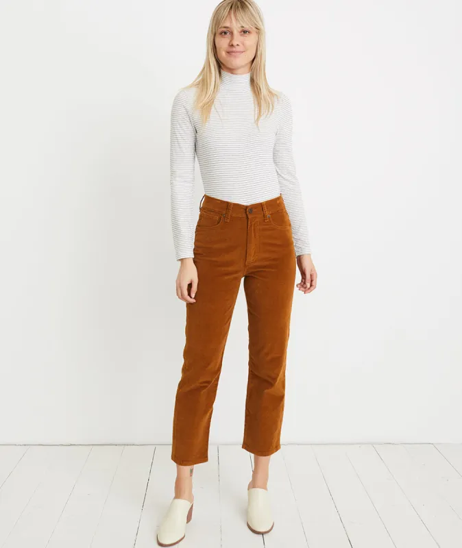 Vintage Straight Corduroy in Camel sold by Marine Layer