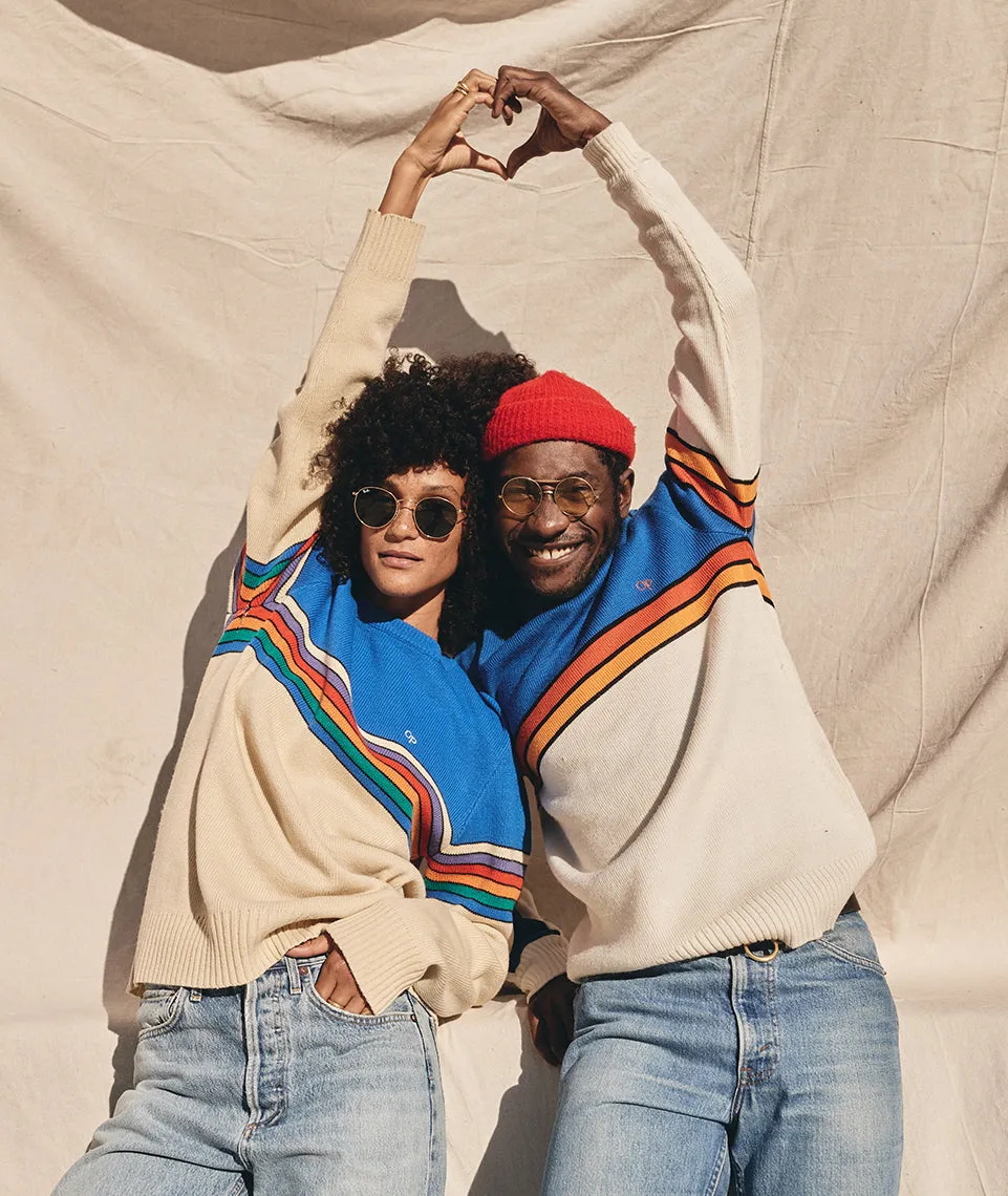 Vintage OP Crew in Blue Sunset Stripe sold by Marine Layer product image thumbnail 2