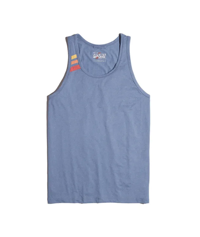 Sport Tank - Blue Heather made by Marine Layer