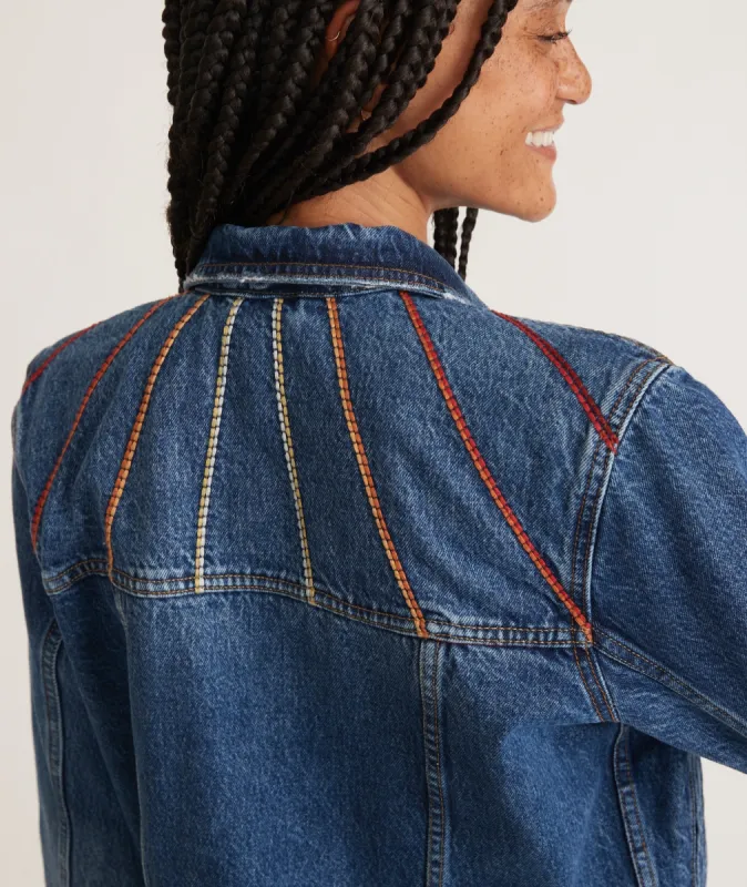 Embroidered Denim Jacket sold by Marine Layer