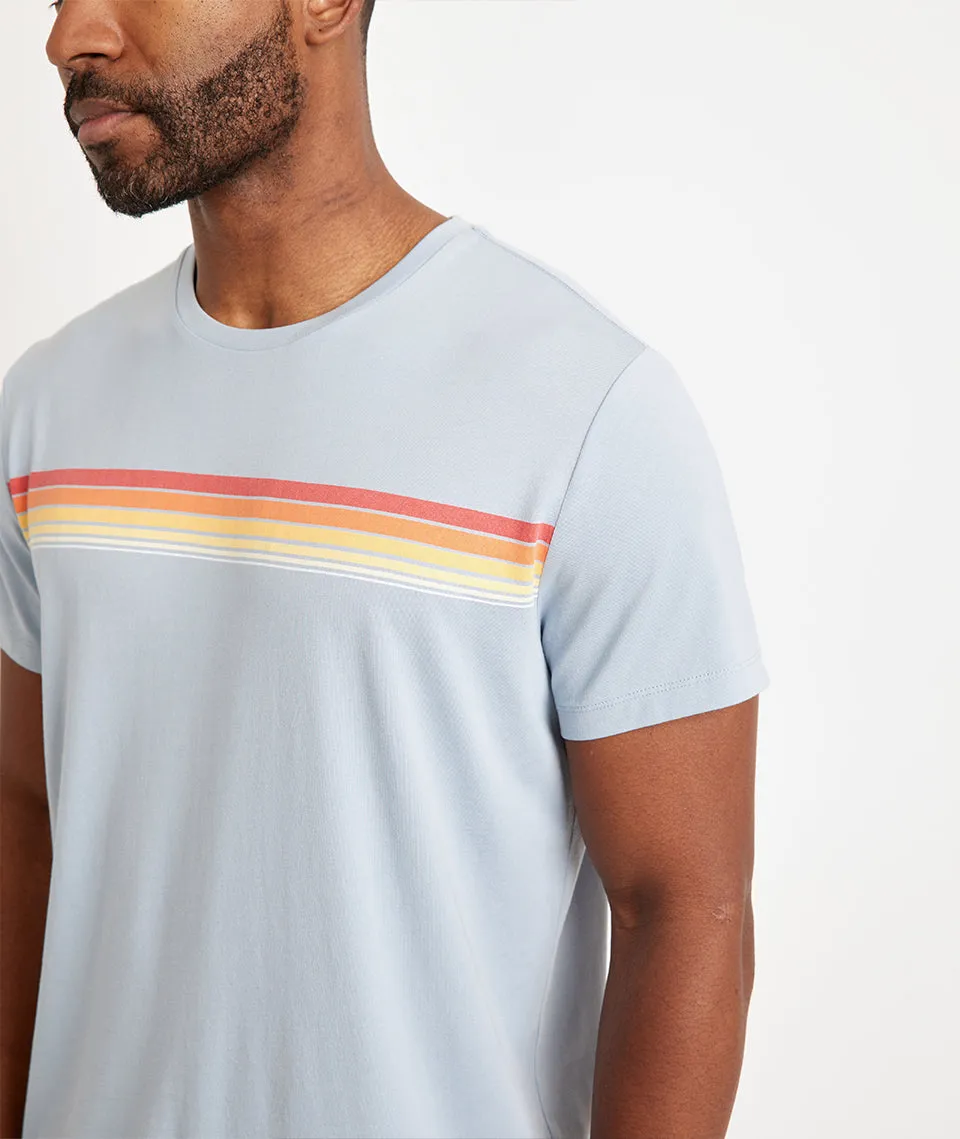 Signature Crew Graphic Tee in Dusty Blue sold by Marine Layer product image thumbnail 3