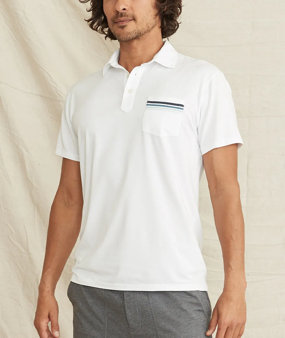 Palmer Sport Polo in White sold by Marine Layer product image thumbnail 2