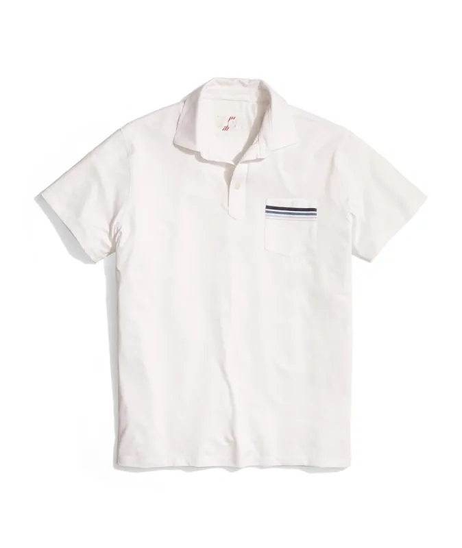 Palmer Sport Polo in White sold by Marine Layer