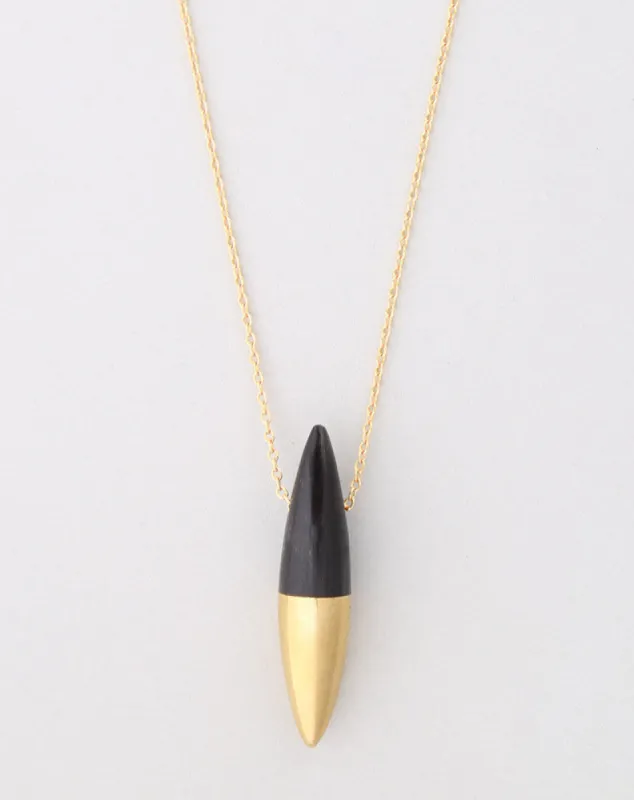 Soko Dipped Horn Bullet Pendant sold by Marine Layer