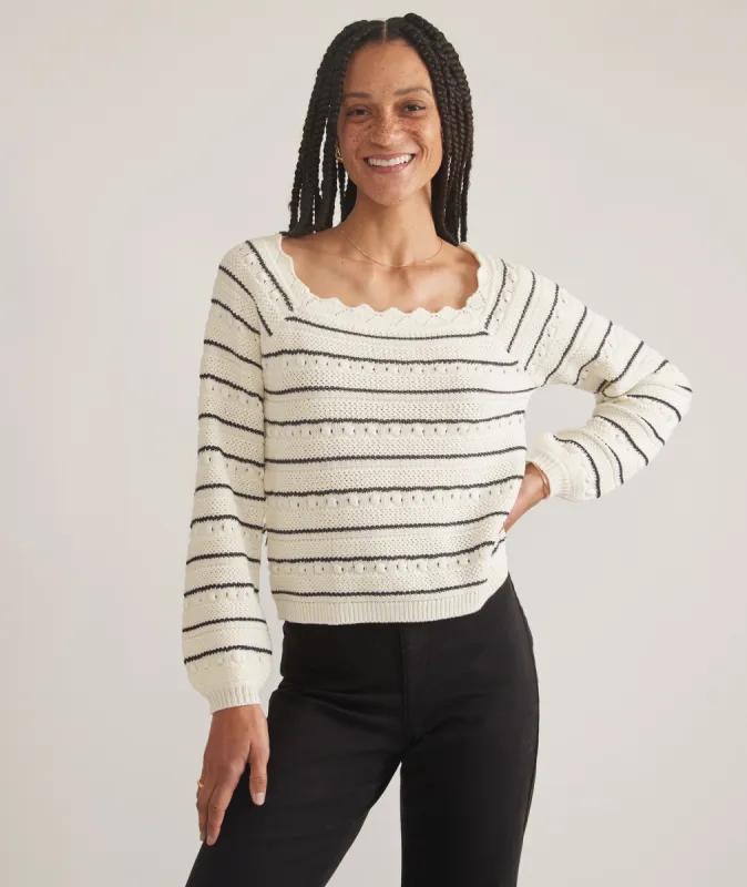 Sara Crochet Top sold by Marine Layer