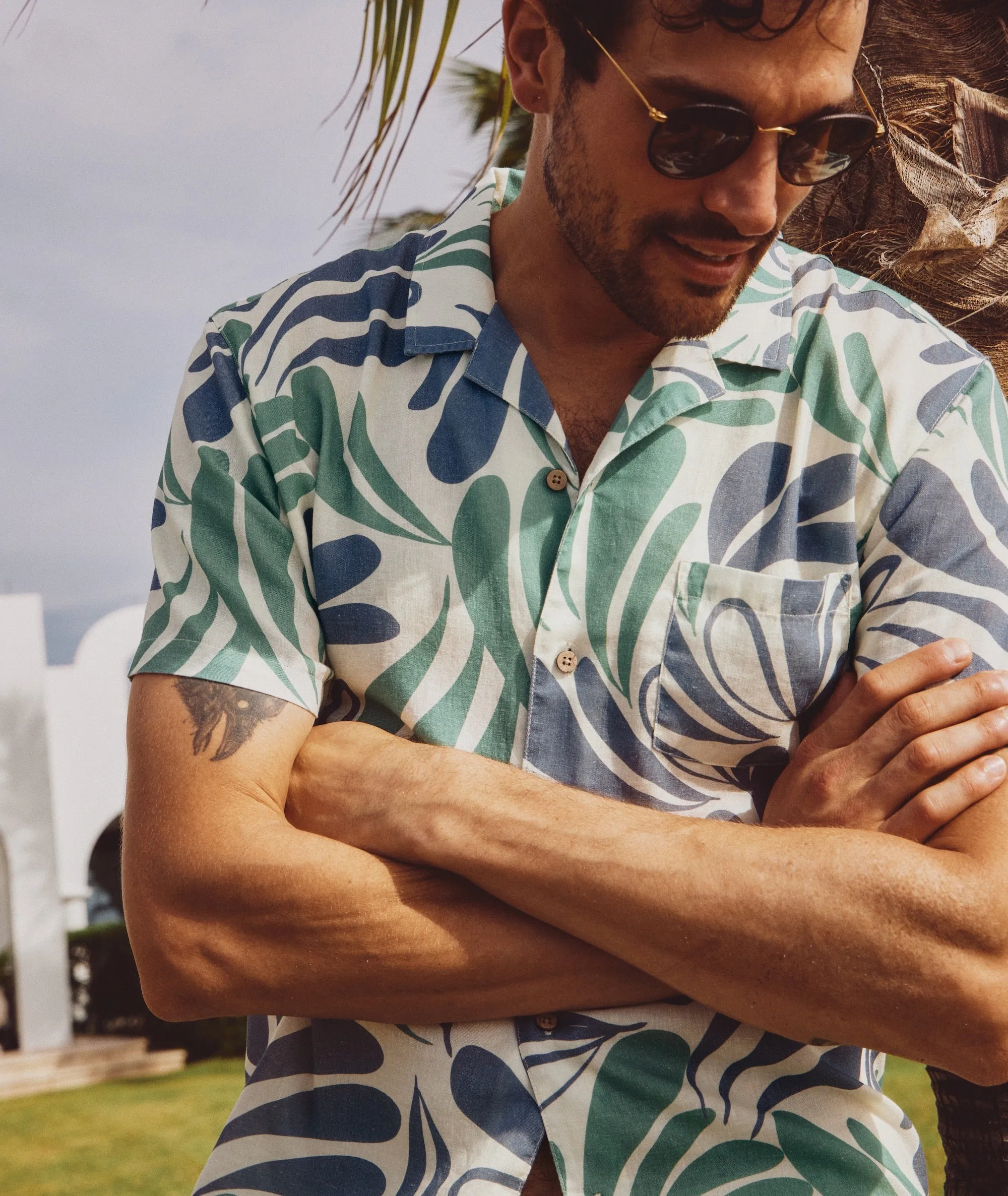TENCEL Linen Resort Shirt sold by Marine Layer product image thumbnail 4