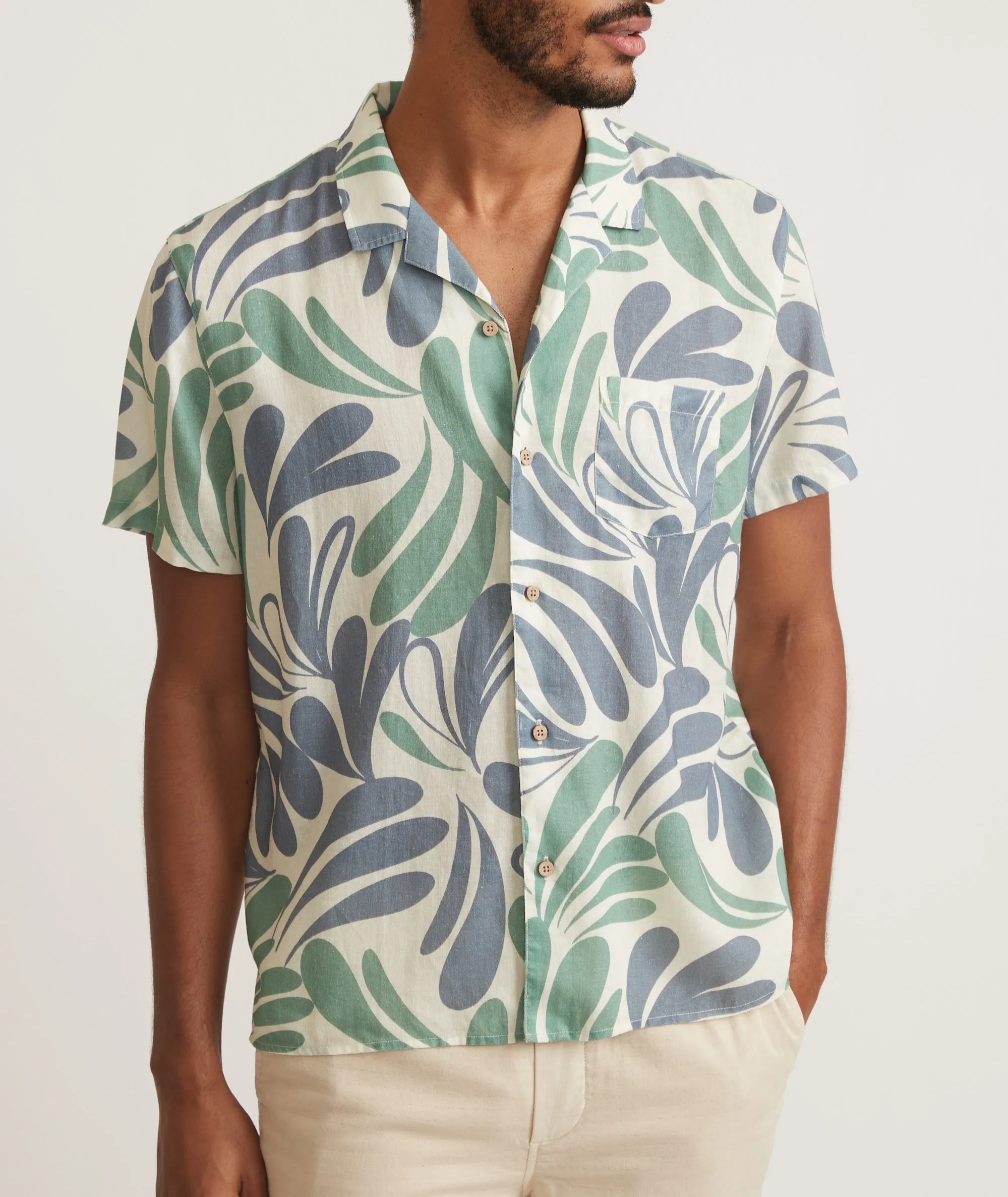 TENCEL Linen Resort Shirt sold by Marine Layer product image thumbnail 2