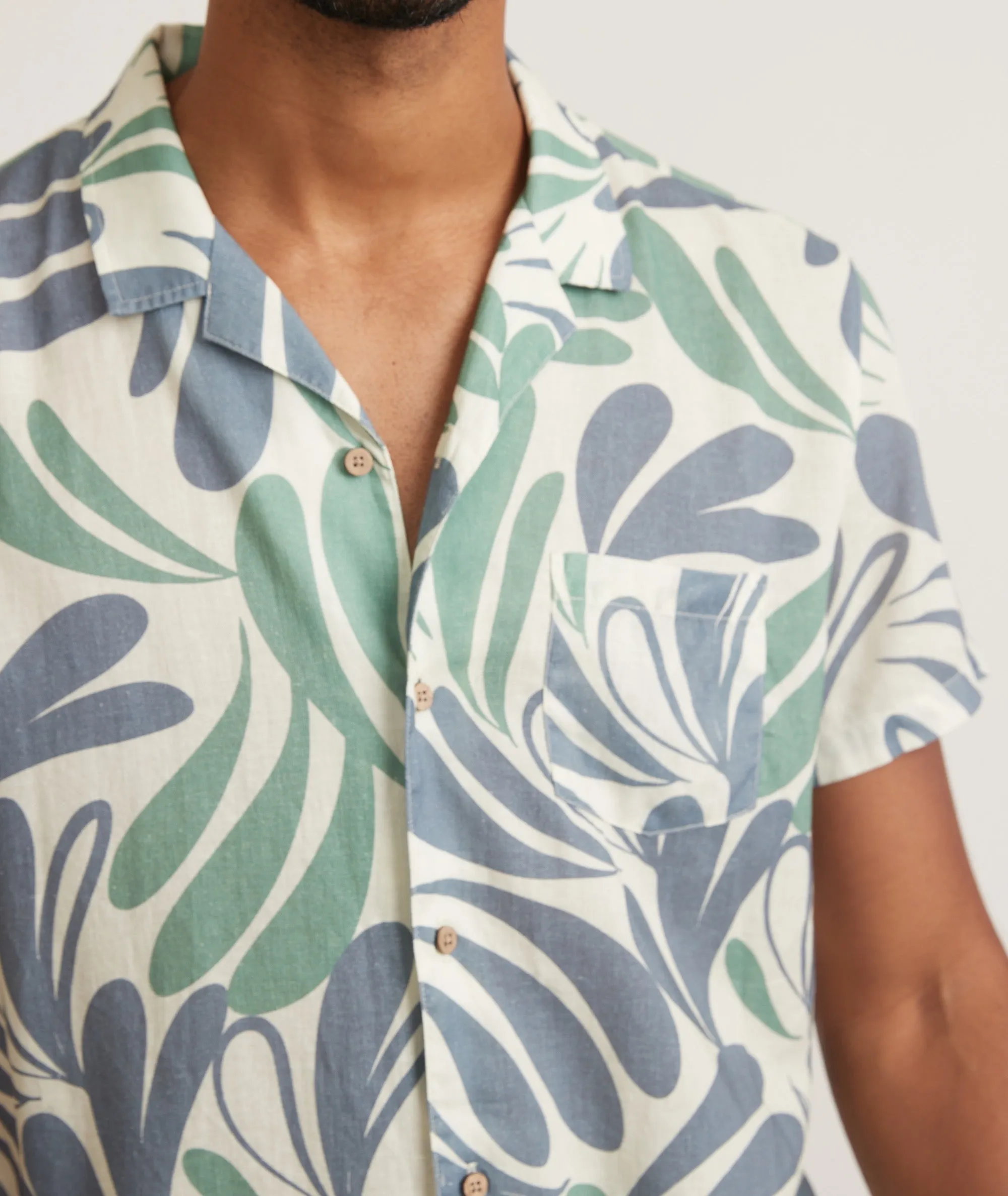 TENCEL Linen Resort Shirt sold by Marine Layer product image thumbnail 3