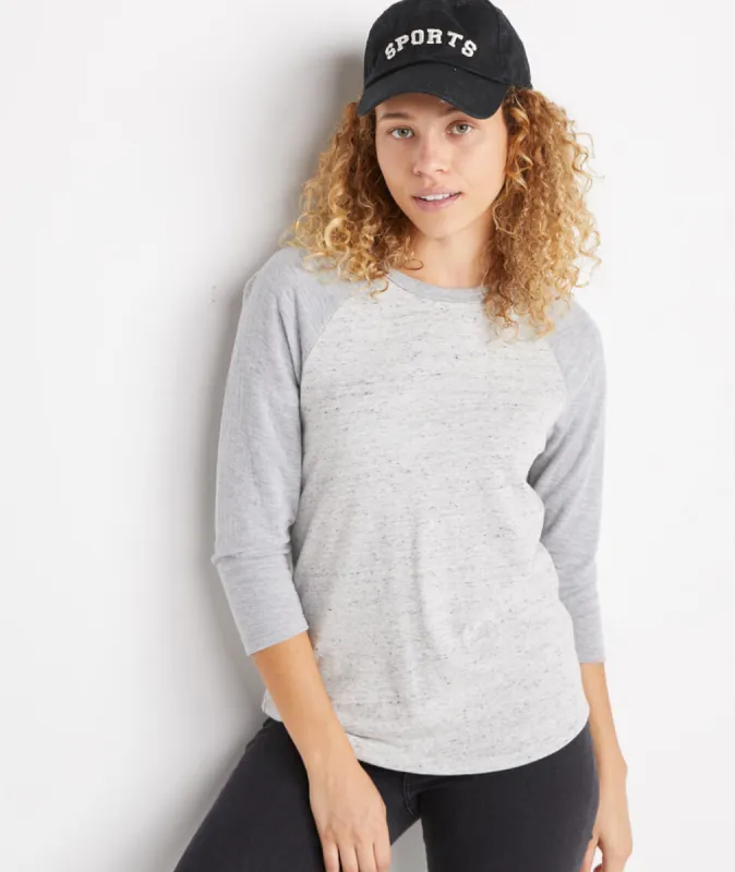 Franny Baseball Raglan sold by Marine Layer