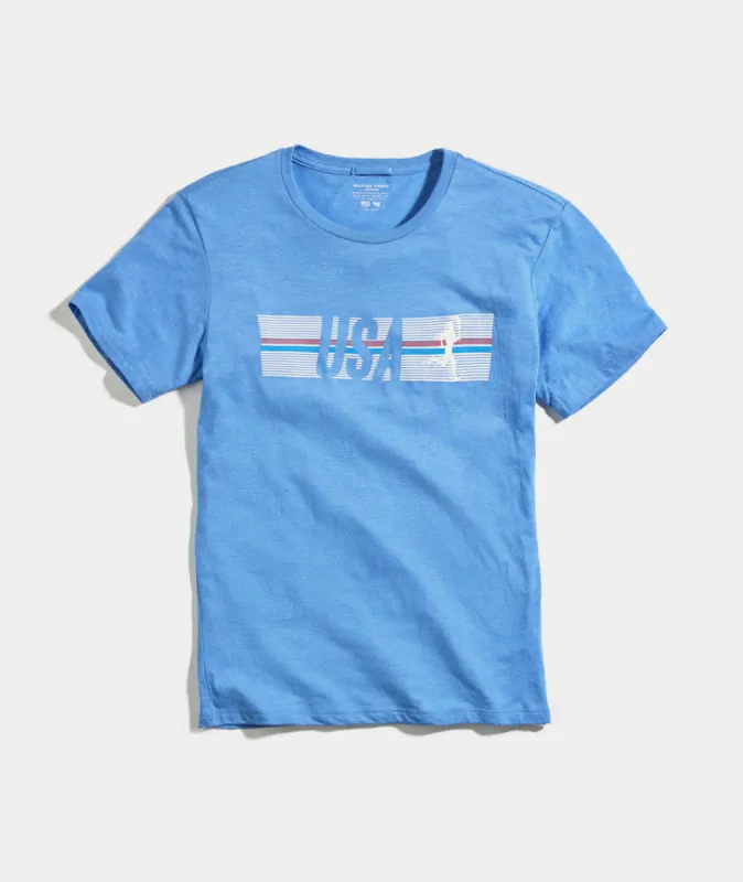 USA Graphic Tee sold by Marine Layer