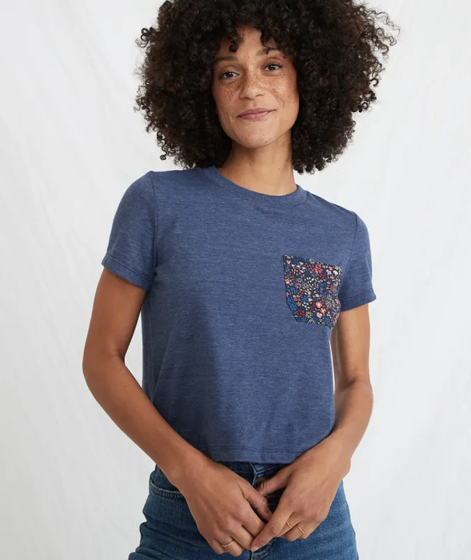 Contrast Pocket Tee sold by Marine Layer