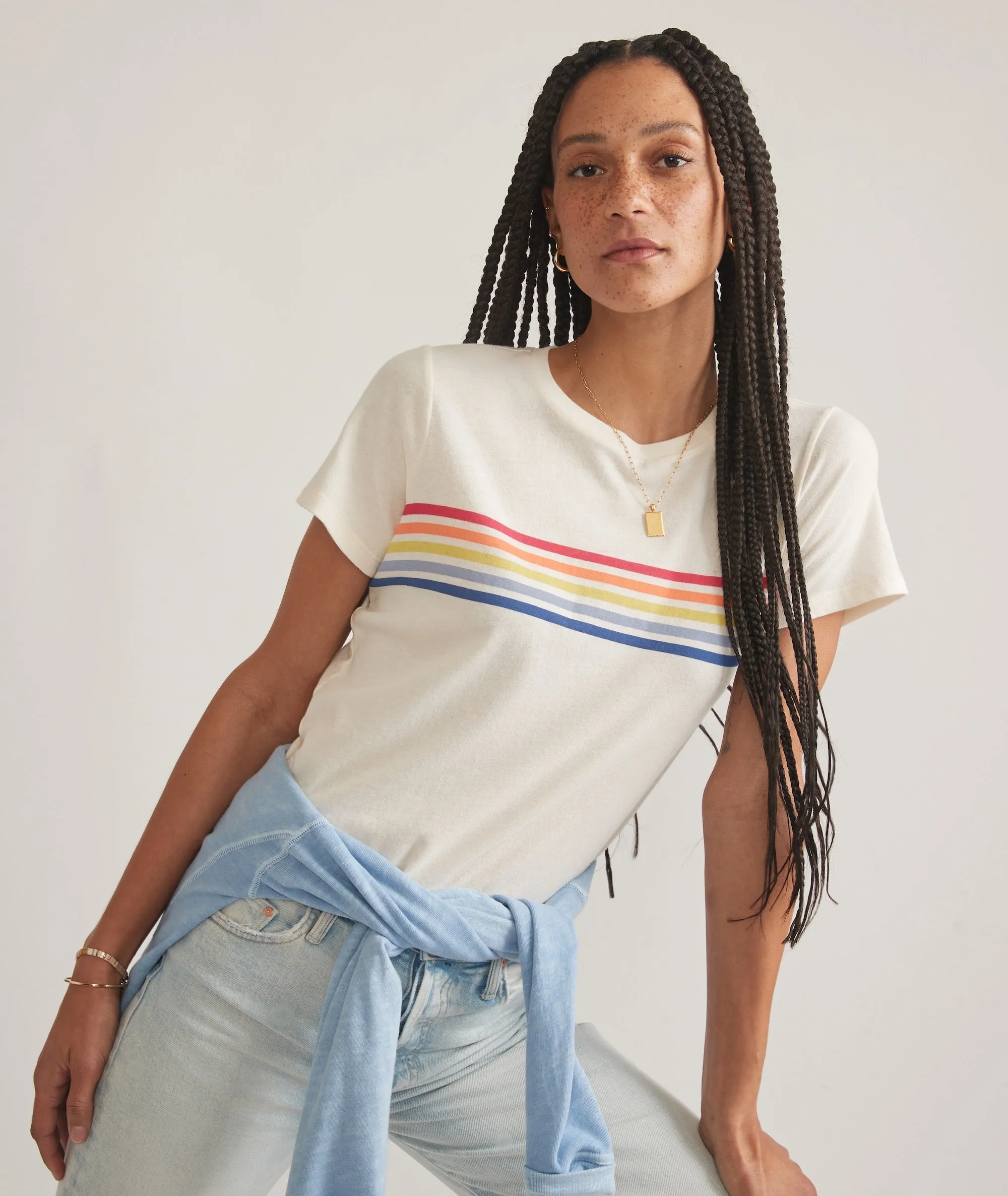 Easy Crop Graphic Tee sold by Marine Layer