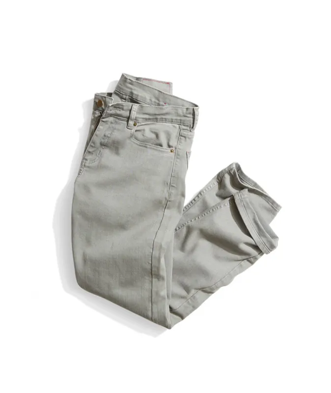 Straight 5 Pocket Pant in Concrete Grey sold by Marine Layer