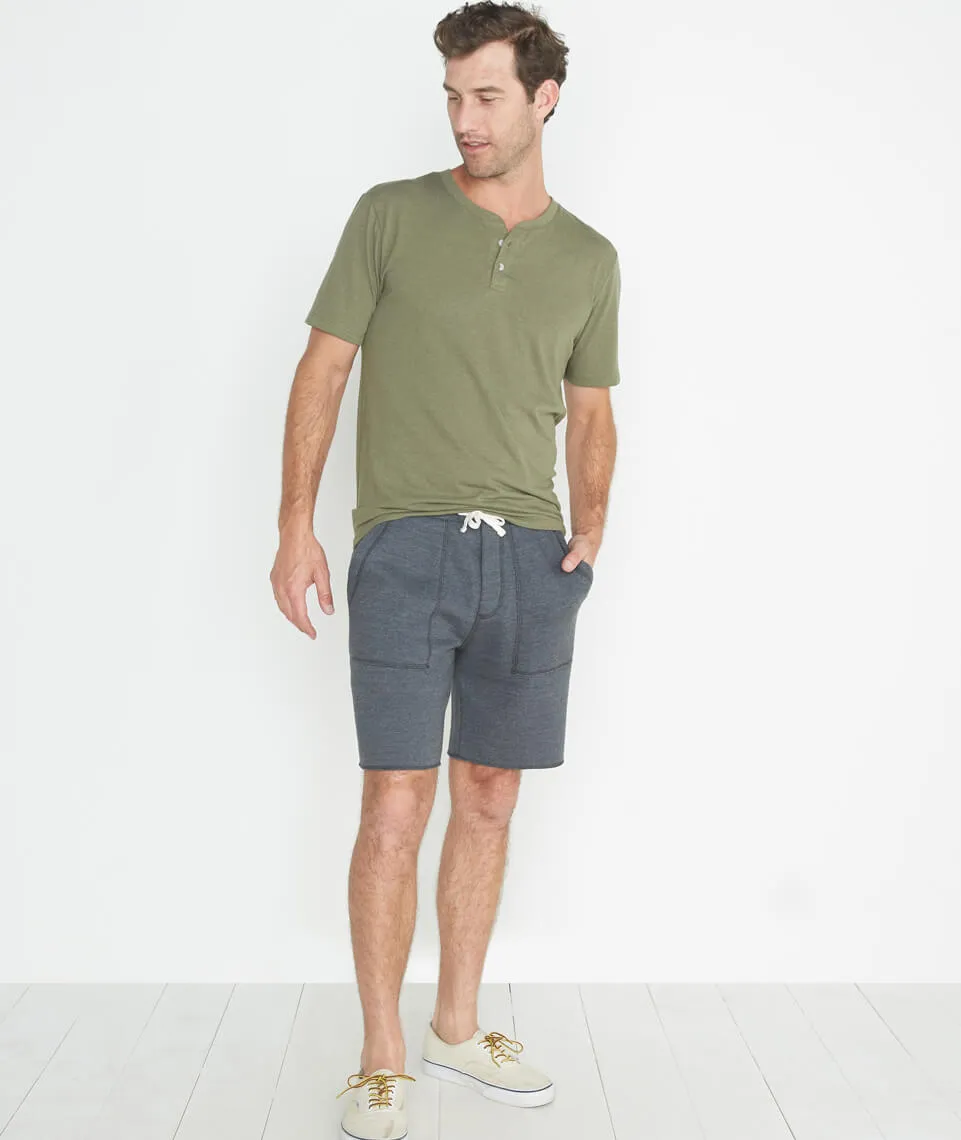 Shortsleeve Henley in Worn Olive sold by Marine Layer product image thumbnail 3
