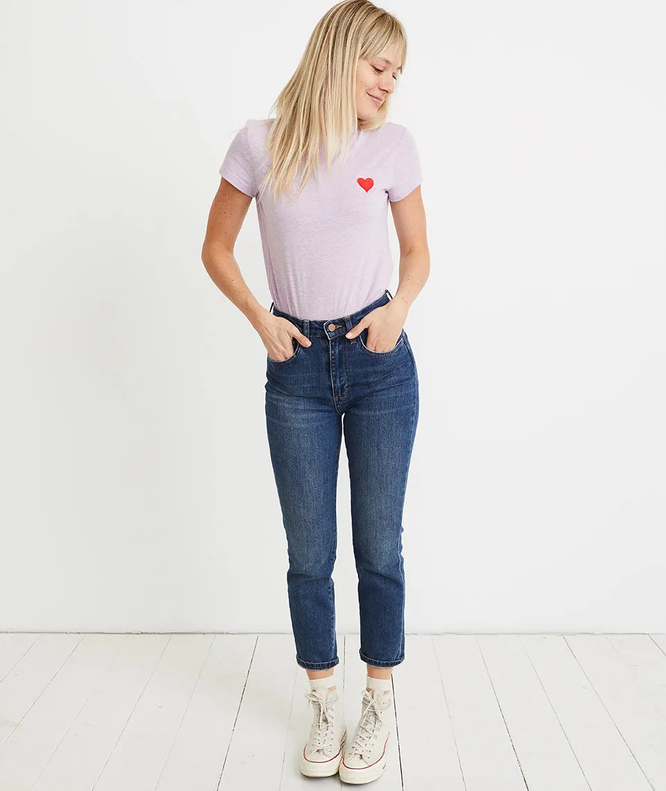 Heart Tee in Lavender Heather sold by Marine Layer product image thumbnail 4