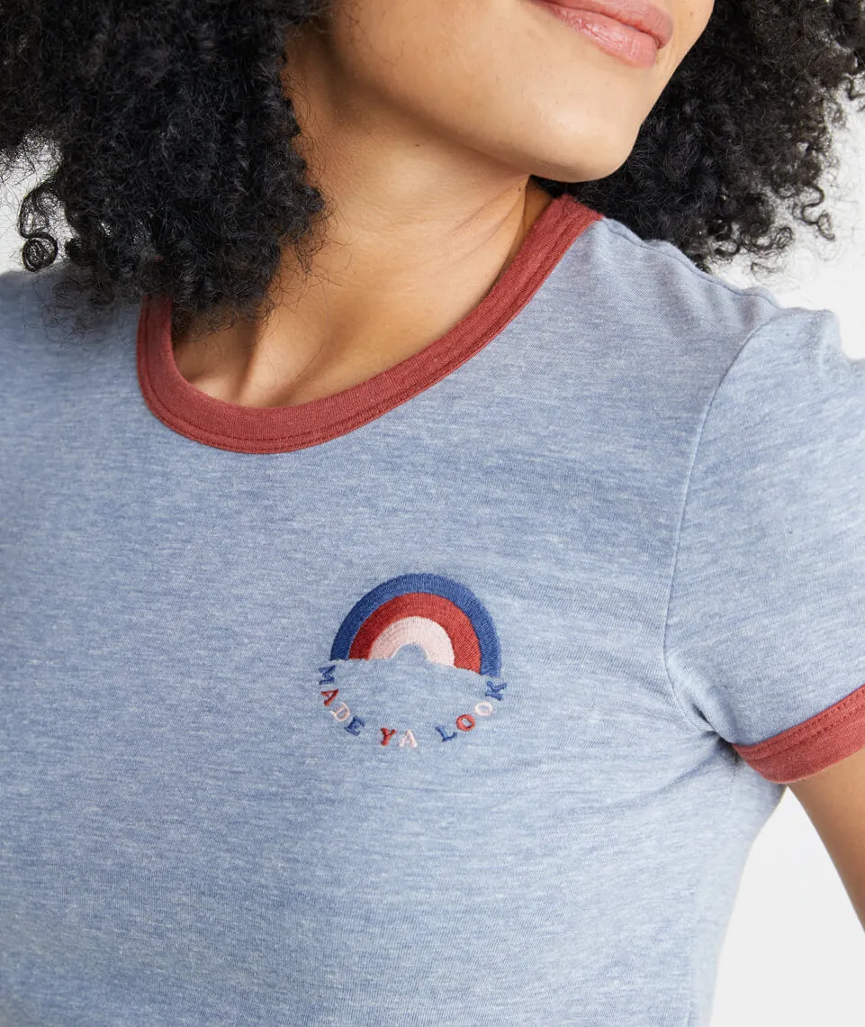 Made Ya Look Ringer Tee sold by Marine Layer product image thumbnail 2