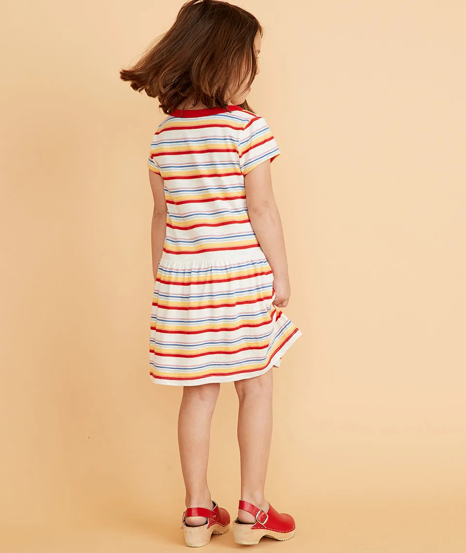 Mini T-Shirt Dress in Multi Stripe sold by Marine Layer product image thumbnail 4