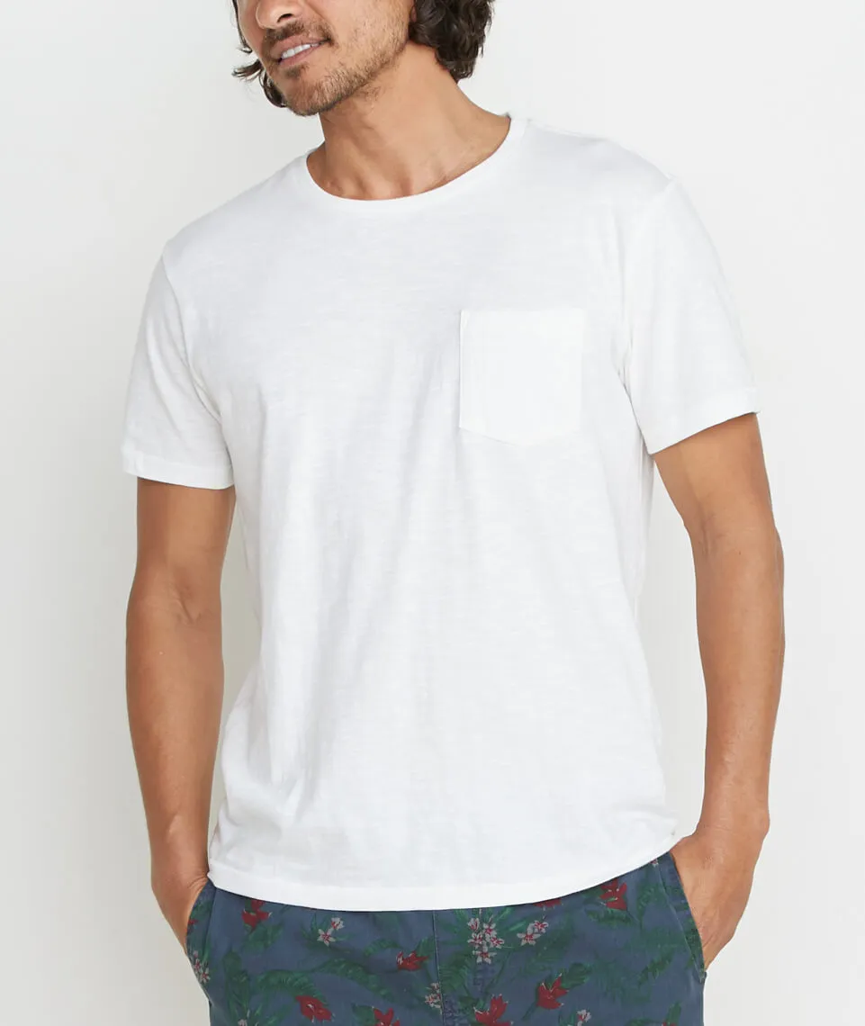 Signature Pocket Tee in White sold by Marine Layer product image thumbnail 2