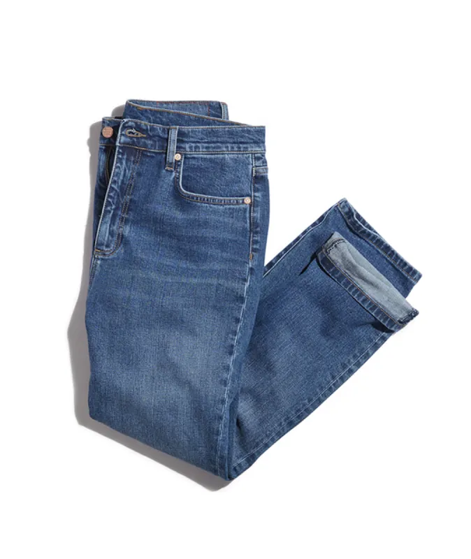 Straight Fit Jean in Medium Wash sold by Marine Layer
