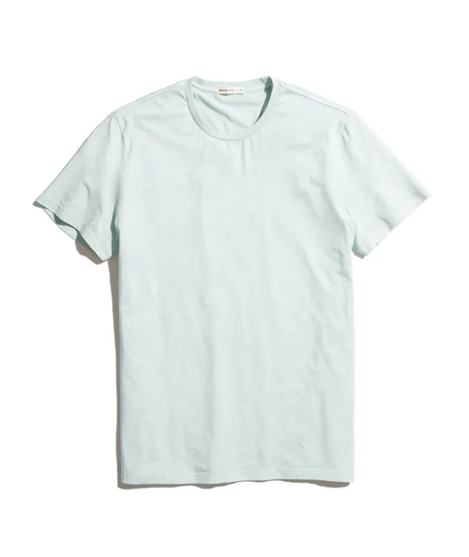 Signature Crewneck in Soft Aqua sold by Marine Layer