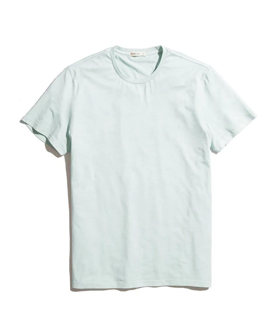Signature Crewneck in Soft Aqua sold by Marine Layer