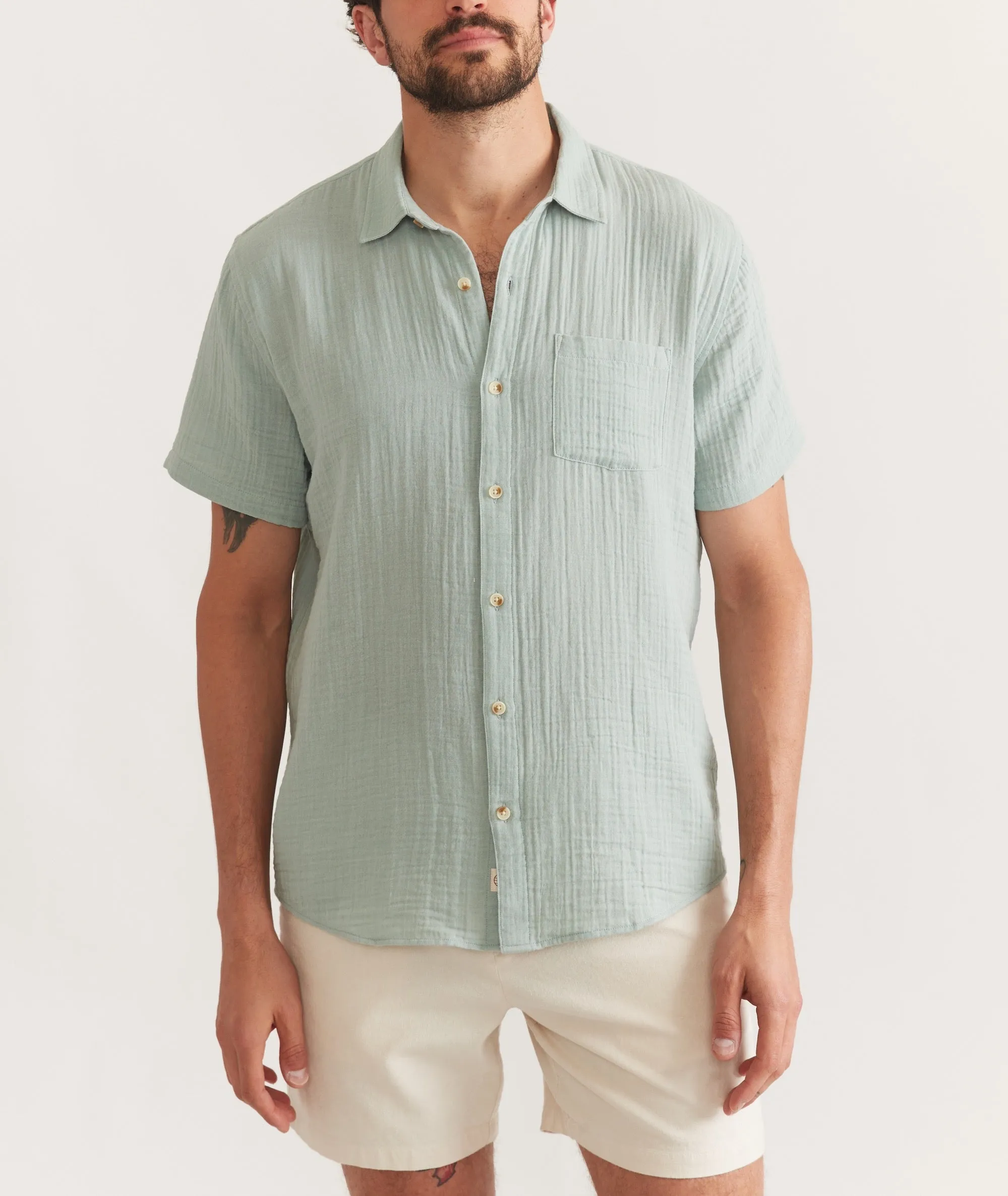 Crinkle Double Cloth Shirt sold by Marine Layer product image thumbnail 4